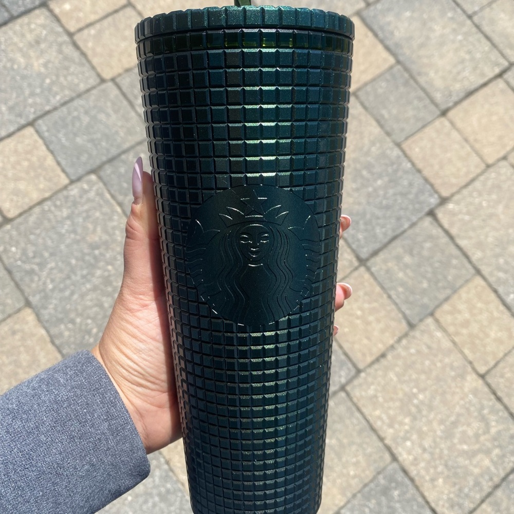 💚Emerald Green Starbucks Cold Cup Venti 24 oz Tumbler - CHRISTMAS edition